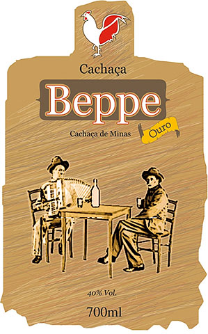 R&oacute;tulo da Cacha&ccedil;a Beppe, vers&atilde;o Ouro